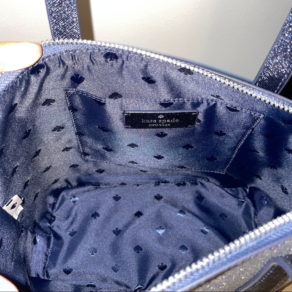 KATE♠️SPADE LOLA GLITTER SATCHEL, WALLET 3 PC SET - Picture 5 of 9